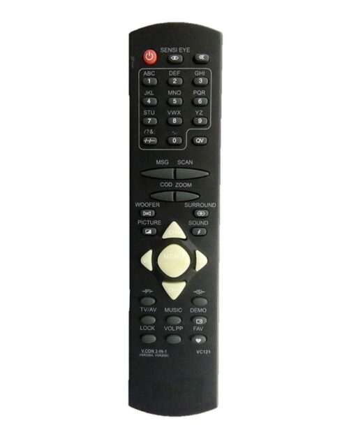 Remote No. VC121, 200A, 200C, Compatible with Videocon CRT TV Remote Control (Exactly Same Remote will Only Work)