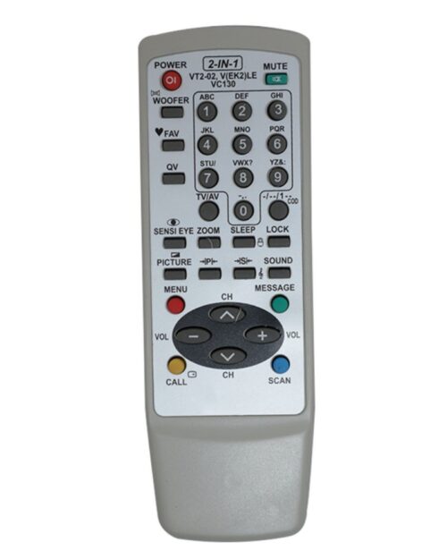 CRT TV Remote No. VT202, Compatible with Videocon CRT TV Remote Control (Exactly Same Remote will Only Work)